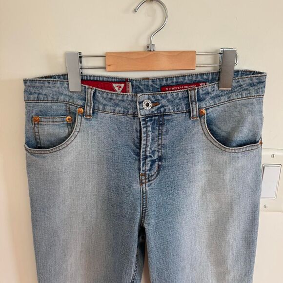 Vintage Guess Pocketless Y2K Flare Jeans light Wash Bratz Doll - Picture 5 of 8